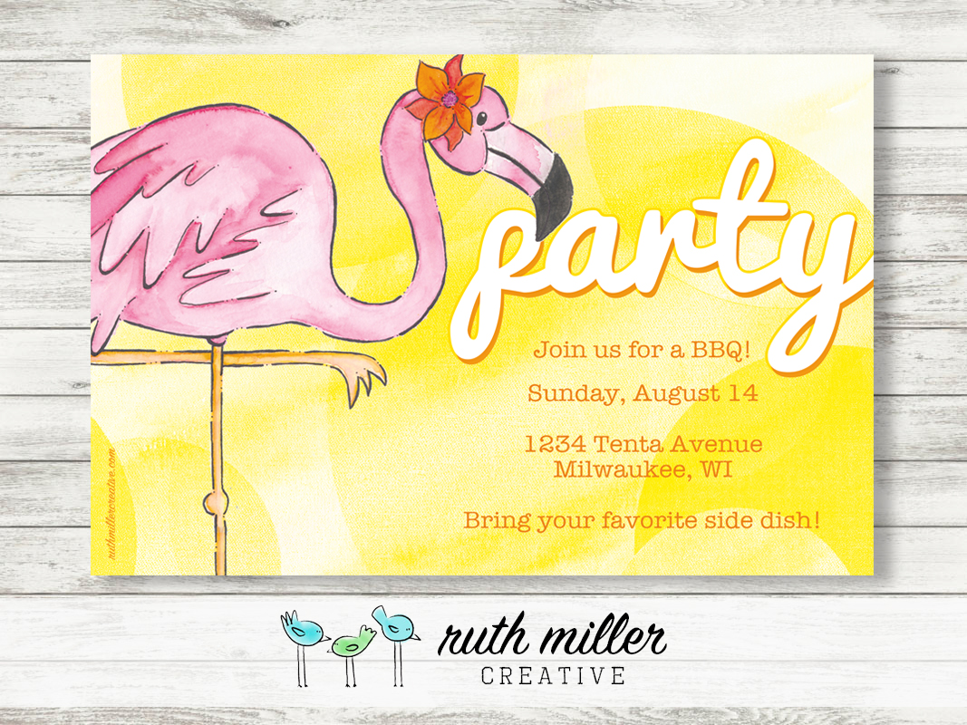 FlamingoPartyInvitationListing